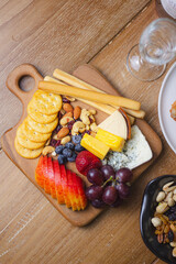 fresh fruit and nuts