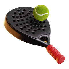 Padel Racket 3D Icon