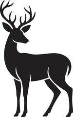 deer silhouette vector illustration design