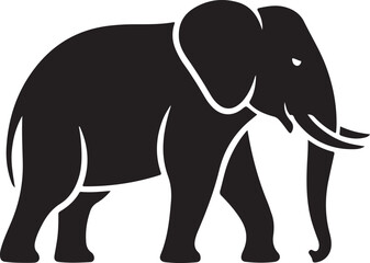 elephant silhouette vector illustration design