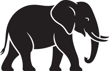 elephant silhouette vector illustration design