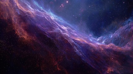 Cosmic nebulae swirl in deep space