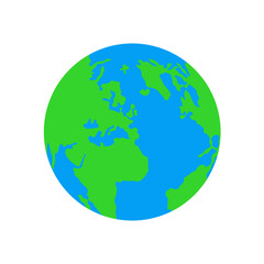 Earth Globe Vector Illustration