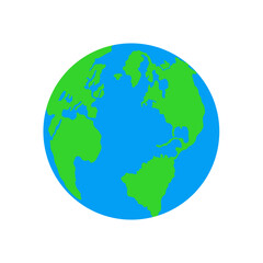 Earth Globe Vector Illustration