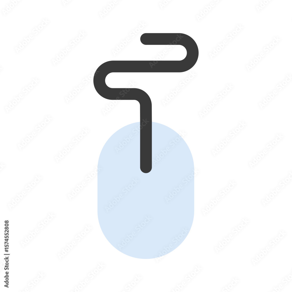 Poster computer mouse flat icon click navigate control device