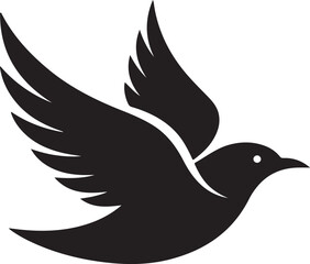 flying bird silhouette vector illustration design