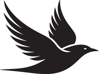 flying bird silhouette vector illustration design