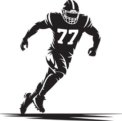 football player silhouette vector illustration design