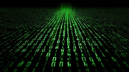 Digital code flowing
