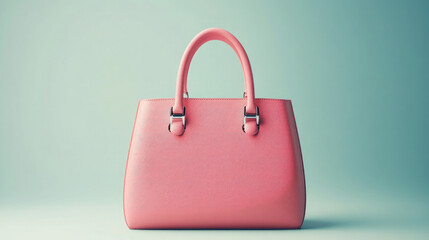 pink bag on white