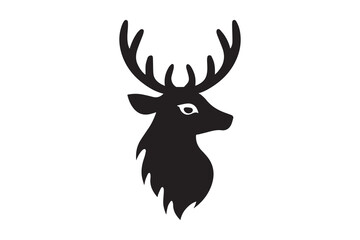 Deer Head Silhouette