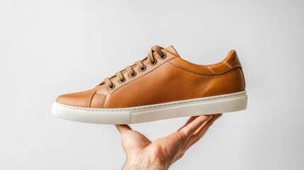 pair of shoes on a white background