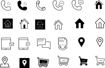 Creative icon set design 