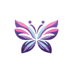 Colorful butterfly illustration with symmetrical wings showcasing vibrant hues and design elements