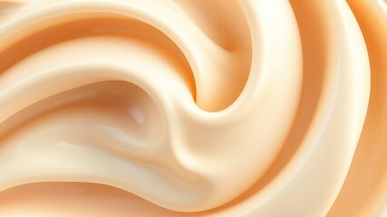 Abstract swirls of soft cream color, flowing gently in a mesmerizing pattern forming a visually calming background.