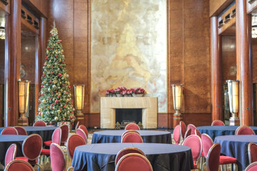 Cozy living room atmosphere inside cafe café coffee shop bar lounge bistro onboard luxury historic...