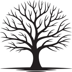 tree silhouette vector illustration design