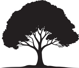 tree silhouette vector illustration design