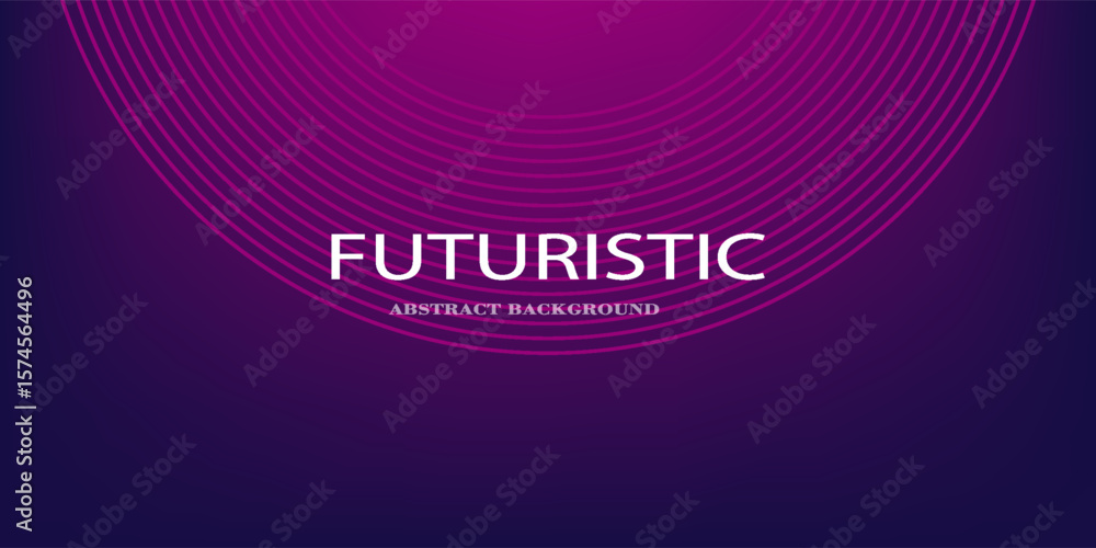 Poster dark purple abstract background with glowing geometric lines. geometric stripe line art design. mode