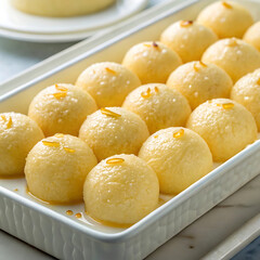 A tray full of rasgolla