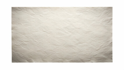 Crumpled Beige Paper Texture Background with Subtle Folds on transparent background