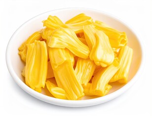 Jackfruit slices in a bowl