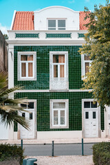 Green Tiled Building