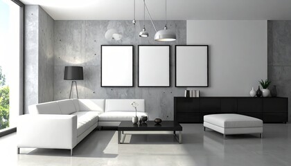 Modern minimalist living room (3)