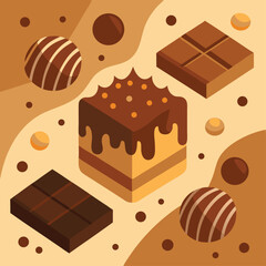 chocolate seamless background