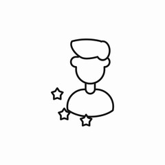 employee rate icon sign vector