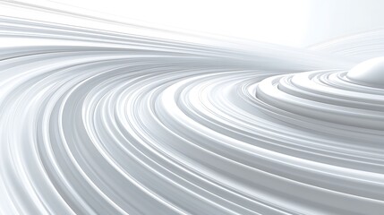 Obraz premium Abstract design of swirling, layered, white shapes.