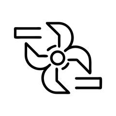 Ventilator line icon