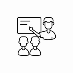 mentor class icon sign vector