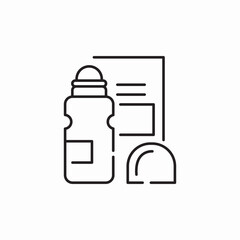roll on antiperspirant icon sign vector