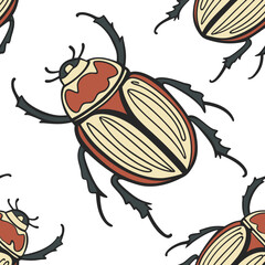 seamless pattern with insects