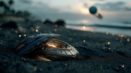 Cinematic 3D Illustrations of Extraterrestrial Life, Mysterious Aliens, and Futuristic UFO Spaceships in Dark Atmospheric Sci-Fi Worlds for Concept Art, Posters, and Digital Storytelling