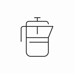 teapot tea icon sign vector