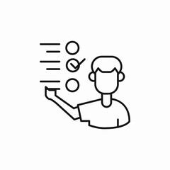 user checklist icon sign vector