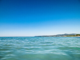 Sea coast in Vada, Tuscany, Italy.