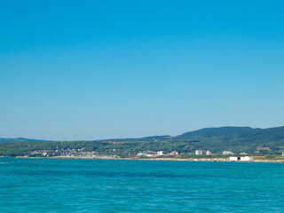 Fototapeta premium Tyrrhenian sea in Vada, Tuscany, Italy.