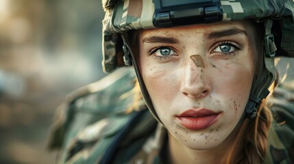 portrait of a man in a camouflage