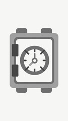 A digital clock with a white face and black hands showing the time of 10:30. The clock is placed on a white background, giving it a clean and modern look