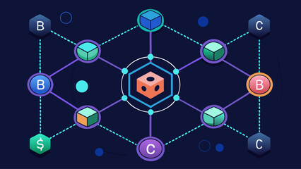 A colorful graphic of a box with a bunch of different shapes and numbers surrounding it. The box is labeled "box" and the shapes and numbers are labeled with their respective values