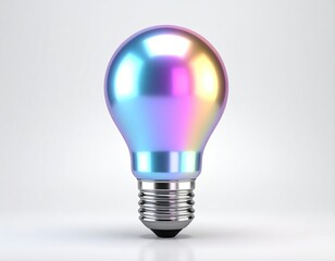 Colorful iridescent lightbulb (1)