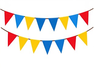 Colorful triangular banners