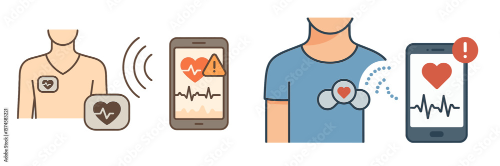 Poster health monitoring technology enables remote tracking of heart activity and alerts for immediate heal