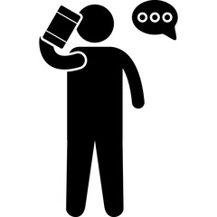 Person Talking on a Mobile Phone