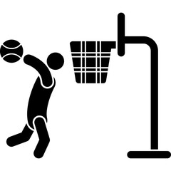 Basketball Slam Dunk © Canvasdazzle