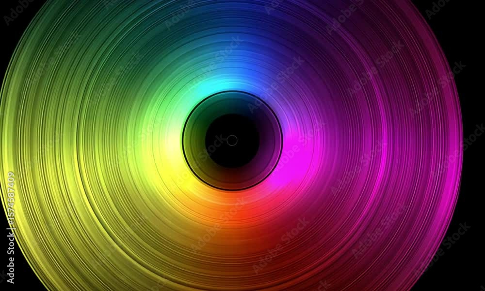 Poster abstract circular gradient