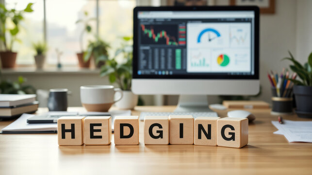Hedging risks concept in finance and trading, illustrating strategies to protect investments, minimize losses, and manage market volatility through diversified and derivative-based approaches